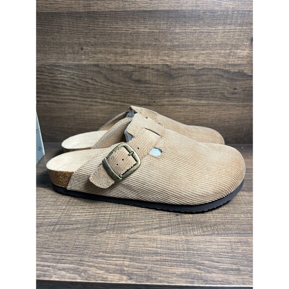 Sun + Stone Men\'s Kyler Corduroy Slip-On Clogs Sandals Beige 8 New main image 5